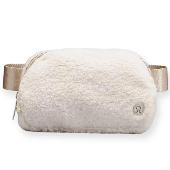 Lululemon Everywhere Fleece Belt Bag Extended Strap Natural Ivory/Trench - Picture 1 of 8